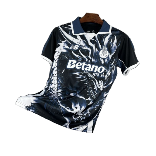 Porto 2026/27 Jersey – Special Edition – Black/White Graphic