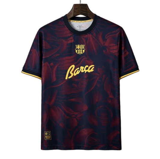 FC Barcelona 2026/27 Jersey – Special Edition – Red/Blue – Abstract Barca Script