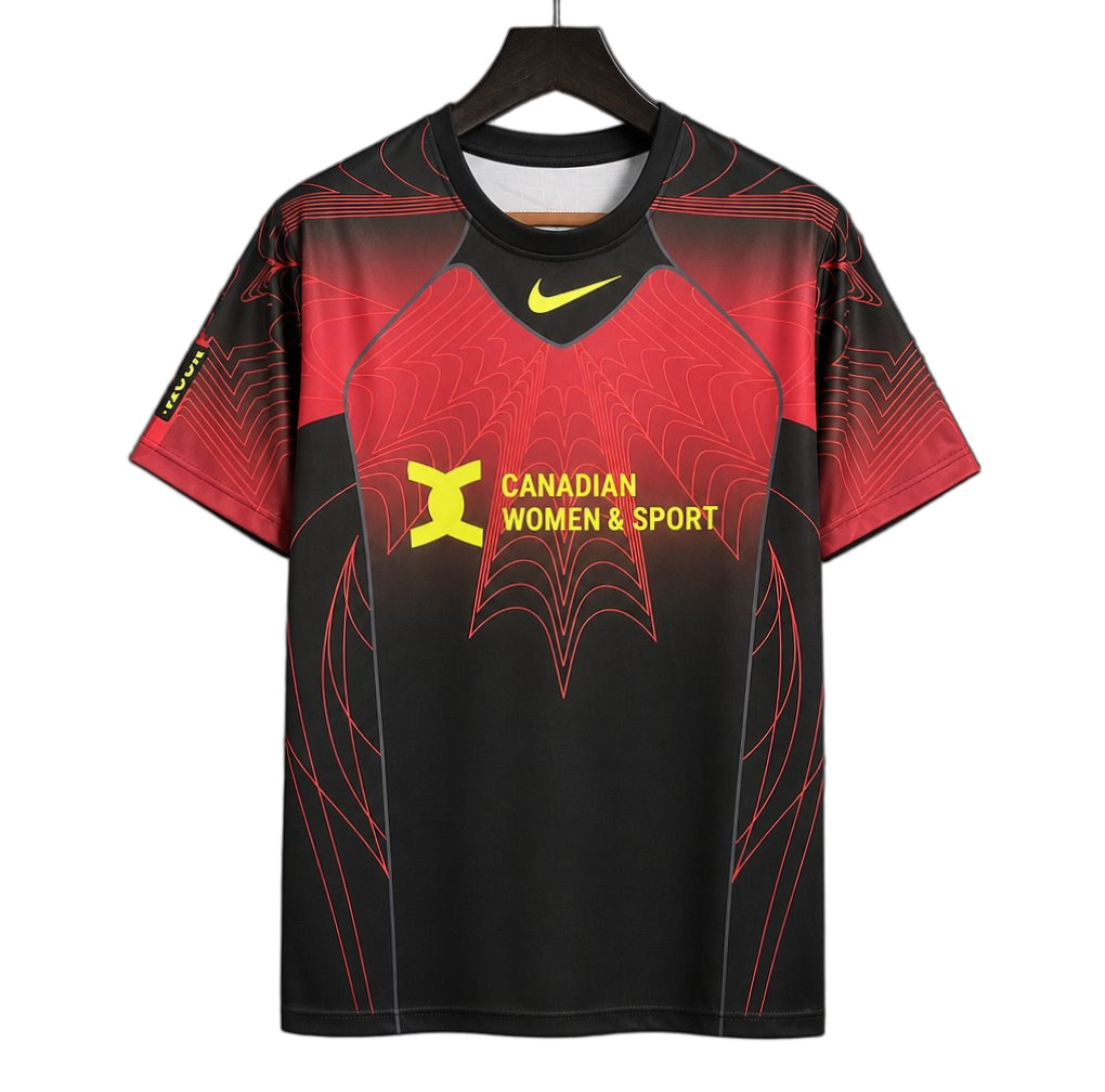 Canada 2026 Training Jersey – Black/Red