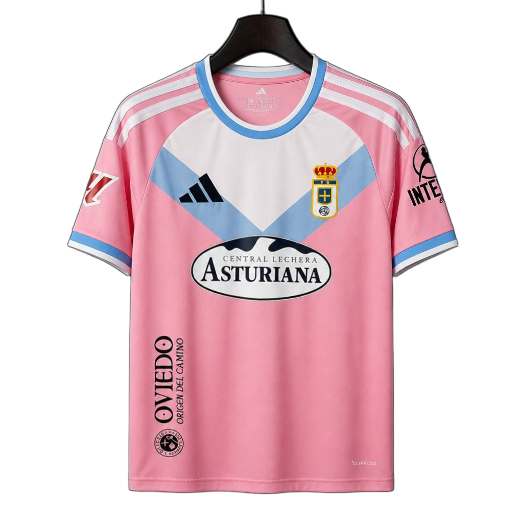 Real Oviedo 2026/27 Away Jersey – Pink