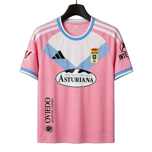 Real Oviedo 2026/27 Away Jersey – Pink