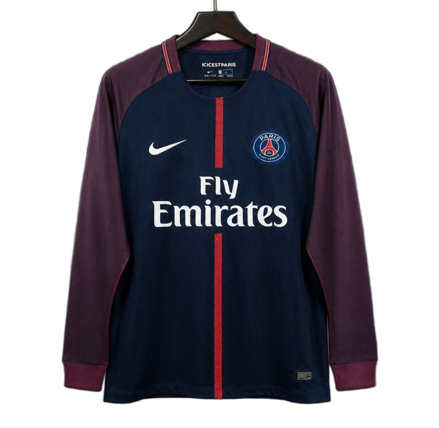 Paris Saint – Germain 2017/18 Home Jersey – Long Sleeve – Retro Version