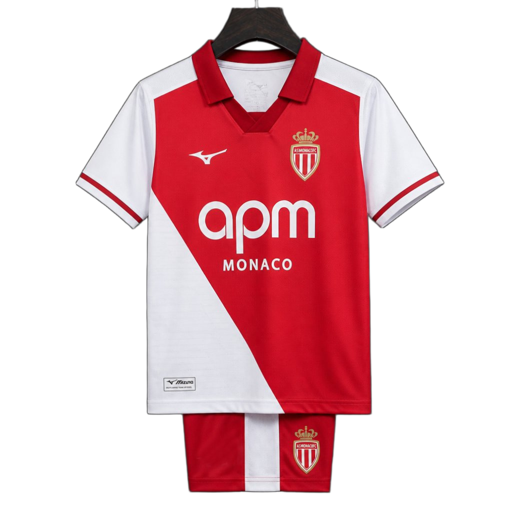AS Monaco 2026/27 Home Jersey – Kids