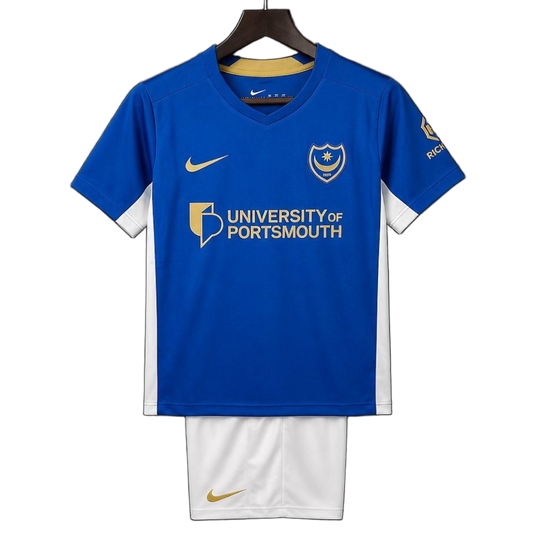 Portsmouth 2026/27 Home Jersey – Kids