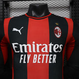 AC Milan 2026/27 Home Jersey – Player Version – Long Sleeve