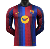 FC Barcelona 2026/27 Home Jersey – Player Version – Long Sleeve