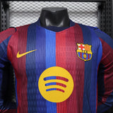 FC Barcelona 2026/27 Home Jersey – Player Version – Long Sleeve