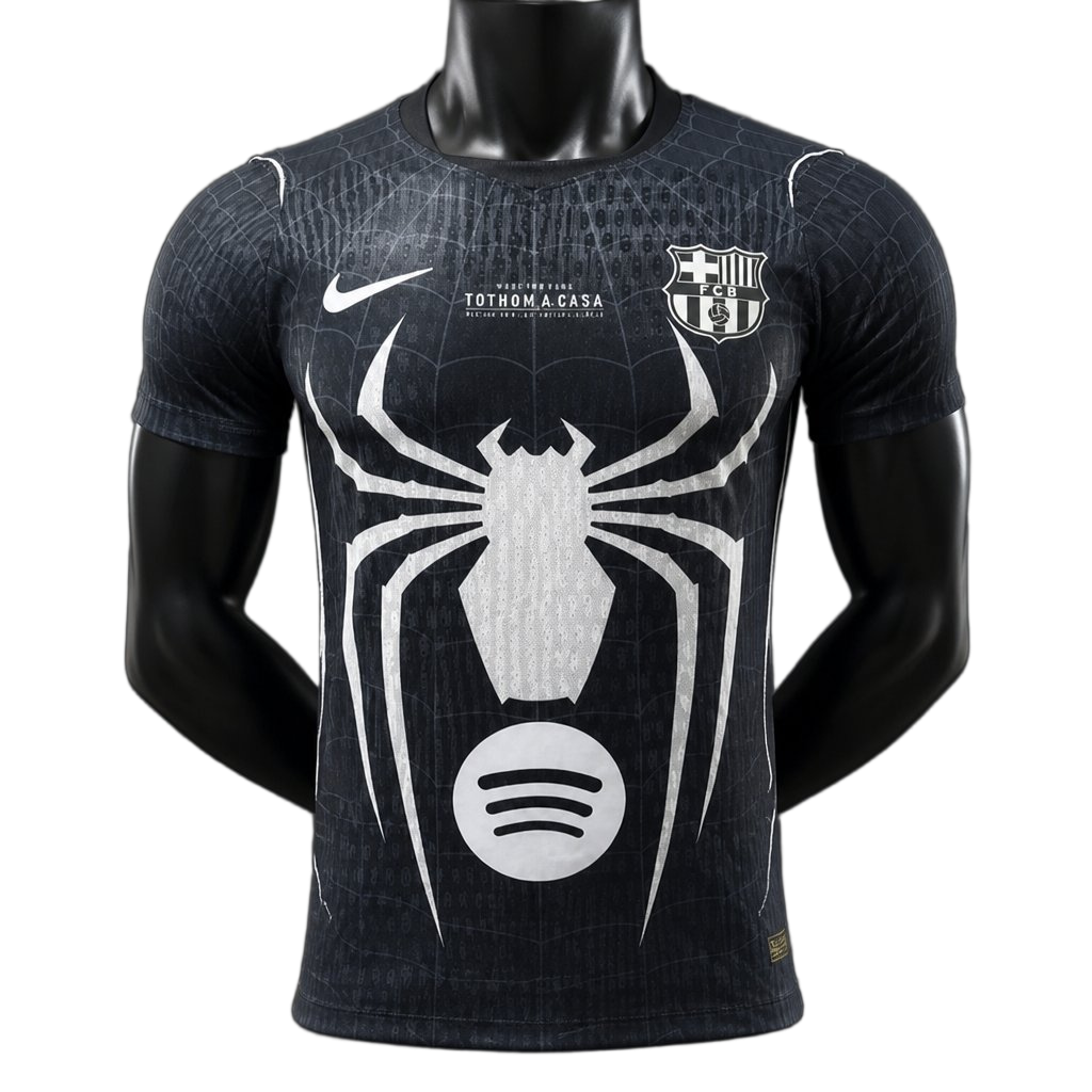 FC Barcelona 2026/27 Jersey – Player Version – Special Edition – Black – X Spider Man