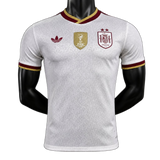 Spain 2026 Away Jersey – Player Version – White – 2 Stars – Champion Patch