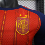 Spain 2026 Home Jersey – Player Version – 2 Stars – Champion Patch