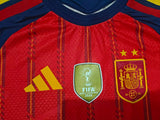 Spain 2026 Home Jersey – Player Version – 2 Stars – Champion Patch