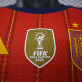 Spain 2026 Home Jersey – Player Version – 2 Stars – Champion Patch
