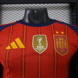 Spain 2026 Home Jersey – Player Version – 2 Stars – Champion Patch
