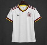 Spain 2026 Away Jersey – Women's – White – 2 Stars – Champion Patch