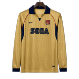 Arsenal 2026/27 Away Jersey – Long Sleeve – Retro Version – Gold
