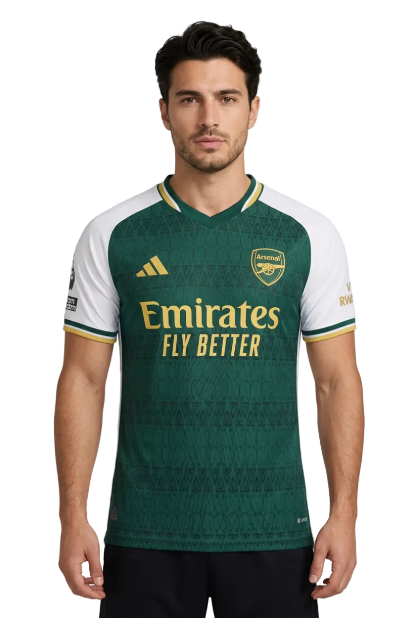 Arsenal 2026/27 Jersey – Player Version – Special Edition – White/Green