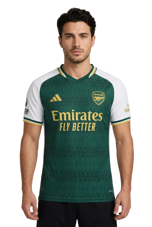 Arsenal 2026/27 Jersey – Player Version – Special Edition – White/Green