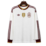 Spain 2026 Away Jersey – Long Sleeve – White – 2 Stars – Champion Patch