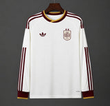 Spain 2026 Away Jersey – Long Sleeve – White – 2 Stars – Champion Patch