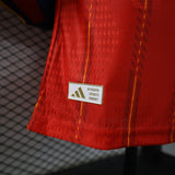 Spain 2026 Home Jersey – Player Version – Long Sleeve – 2 Stars – Champion Patch