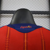 Spain 2026 Home Jersey – Player Version – Long Sleeve – 2 Stars – Champion Patch