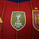 Spain 2026 Home Jersey – Player Version – Long Sleeve – 2 Stars – Champion Patch
