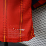 Spain 2026 Home Jersey – Player Version – Long Sleeve – 2 Stars – Champion Patch