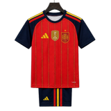 Spain 2026 Home Jersey – Kids – 2 Stars – Champion Patch