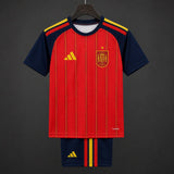 Spain 2026 Home Jersey – Kids – 2 Stars – Champion Patch