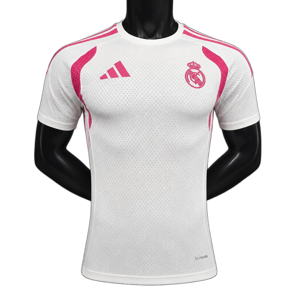 Real Madrid 2026/27 Training Jersey – White/Pink