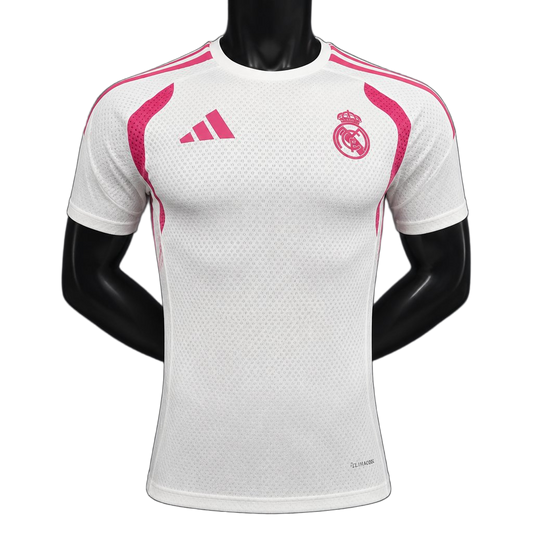 Real Madrid 2026/27 Training Jersey – White/Pink
