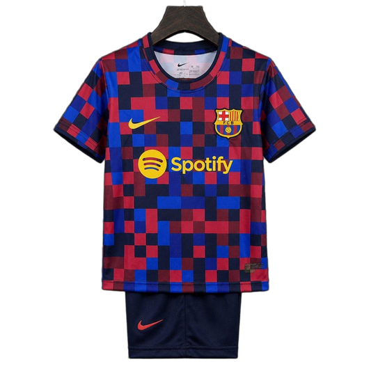 FC Barcelona 2026/27 Pre – Match Kids Kit – Player Version