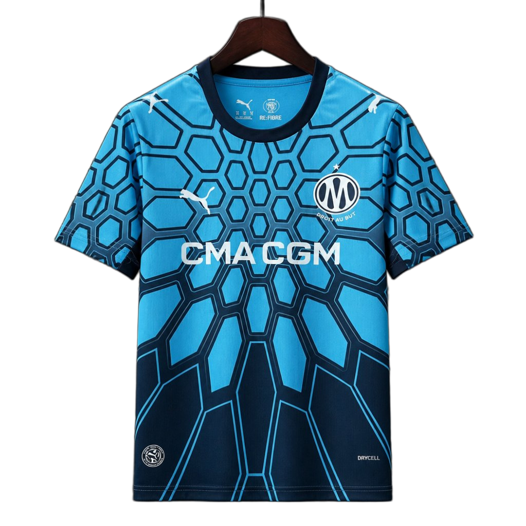 Olympique de Marseille 2026/27 Goalkeeper Jersey – Navy – Bright Aqua Club