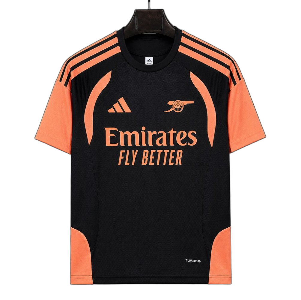Arsenal 2026/27 Training Jersey – Black/Orange – Black Base