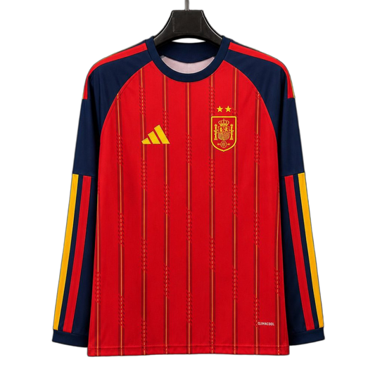 Spain 2026 Home Jersey – Long Sleeve