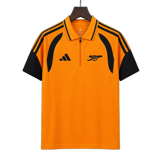 Arsenal 2026/27 Training Jersey – Black/Orange – Orange Base