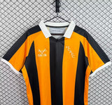 Hull City 2026/27 Home Jersey – Narrow Amber/Black Stripes