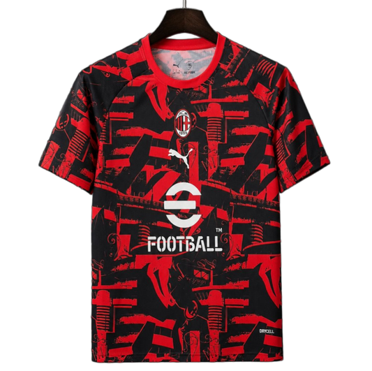AC Milan 2026/27 Pre – Match Training Top – Player Version – Black/Red