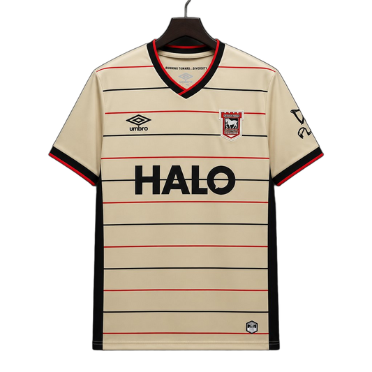 Ipswich Town 2026/27 Away Jersey – Black/Red – Stripes