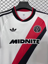 Sheffield United 2026/27 Away Jersey – White/Black/Red – Diagonal Stripe
