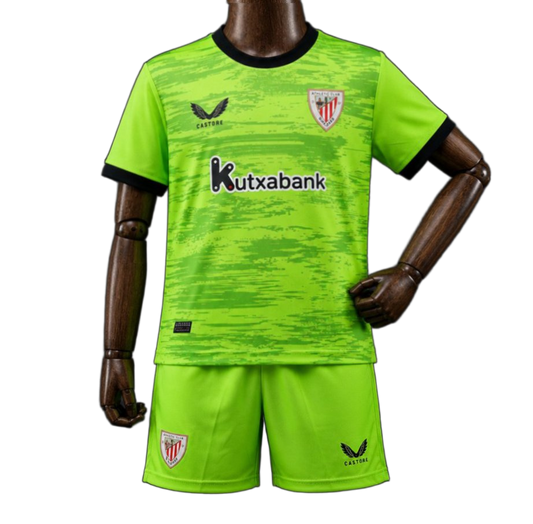 Athletic Bilbao 2026/27 Away Goalkeeper Jersey – Kids – Green – Light