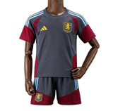 Aston Villa 2026/27 Training Kit – Kids – Grey – Claret