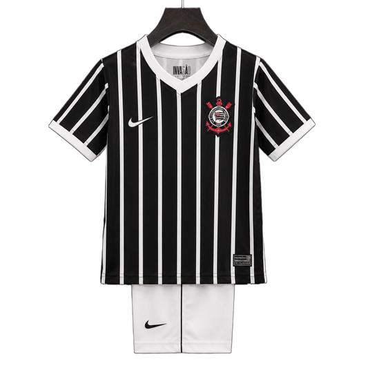 Corinthians 2026/27 Away Kids Kit – Black/White