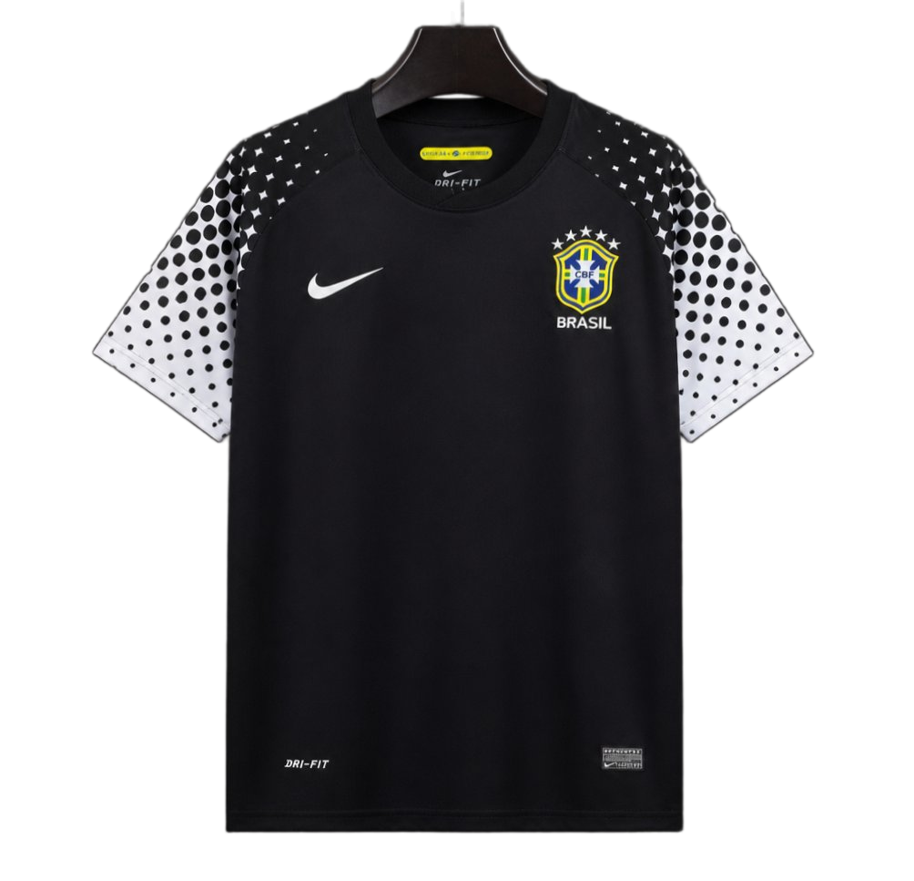 Brazil 2010 Goalkeeper Jersey – Retro Version – Black