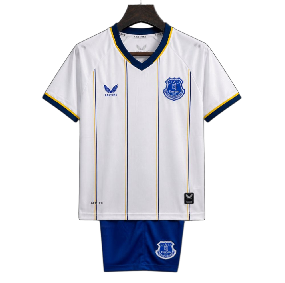 Everton 2026/27 Away Jersey – Kids – White