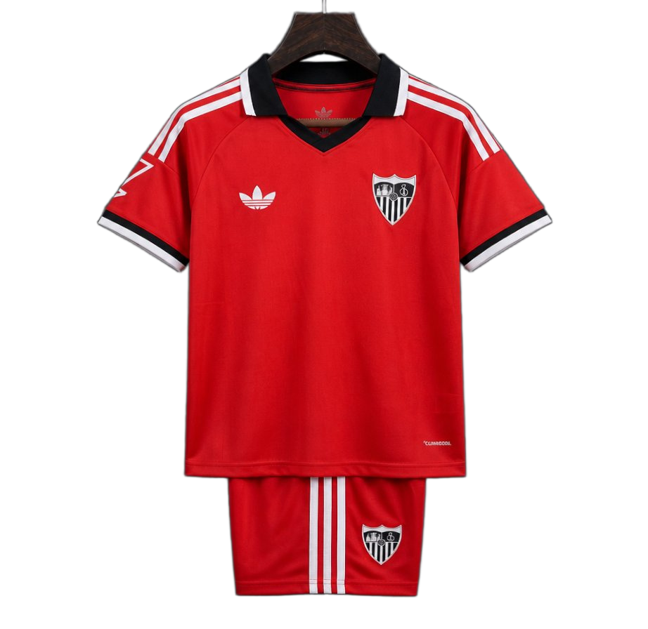 Sevilla 2026/27 Away Jersey – Kids – Red
