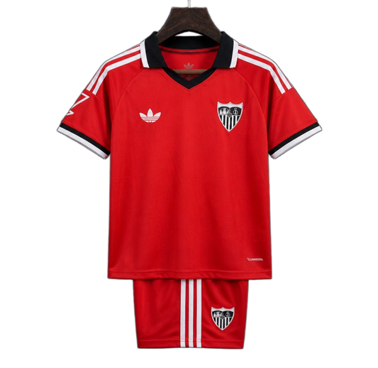 Sevilla 2026/27 Away Jersey – Kids – Red