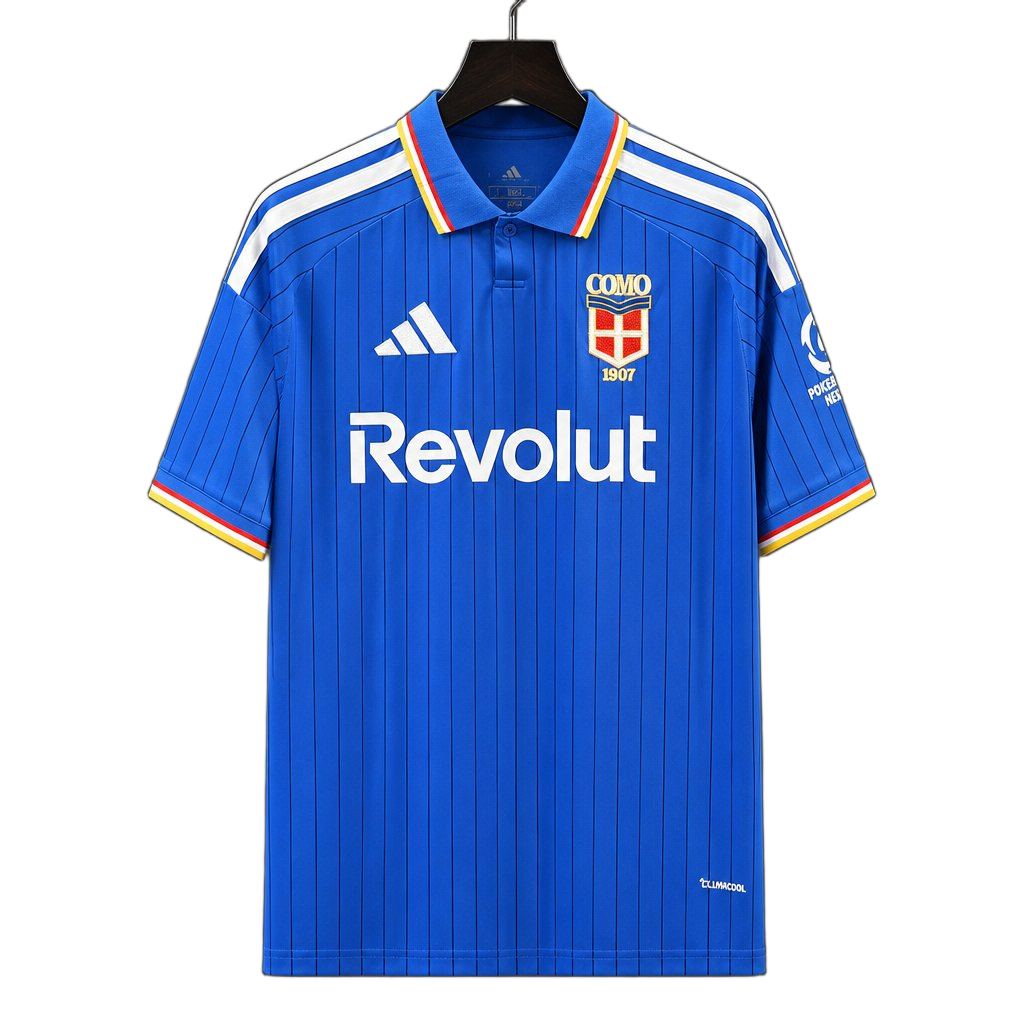 Como 1907 2026/27 Home Jersey – Blue – Pinstripe