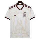 Spain 2026 Jersey – Special Edition – White/Gold – Literature Graphic