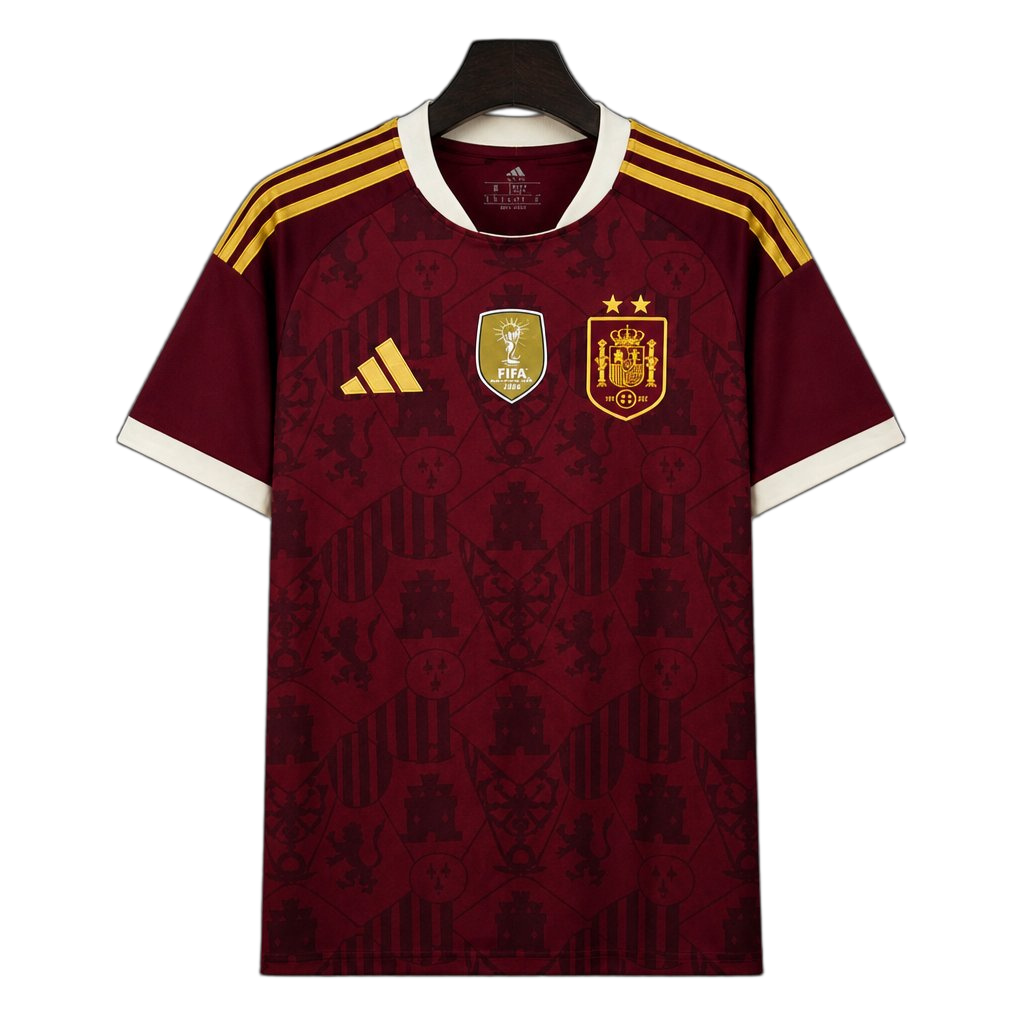 Spain 2026 Jersey – Champions Maroon
